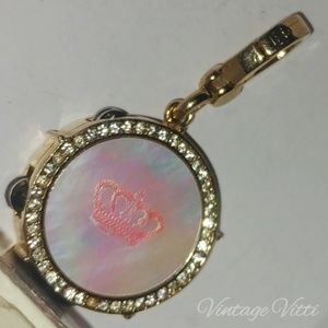 Juicy Couture MOTHER OF PEARL TAMBOURINE CHARM EUC